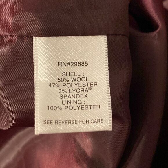 Pendleton Petite Purple Full Zip Back Casual Wool Blend Dress Size 10P - Picture 5 of 5